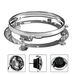 7 inch LED Round Headlight Ring Mounting Bracket For Wrangler JK Suzuki Samurai Car for Harley Softail Touring FLD