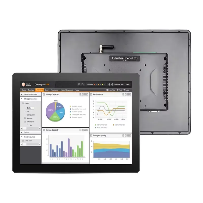 Industrial Panel PC Open Frame Embedded/Wall Mount All-In-One Computer IP65 Waterproof I3 I5 J6412 Capacitive Touch