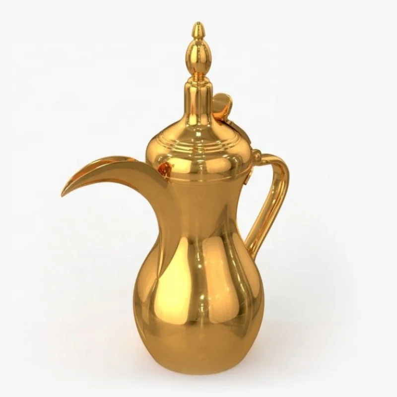 Golden Arabian Handcrafted Metal Teapot