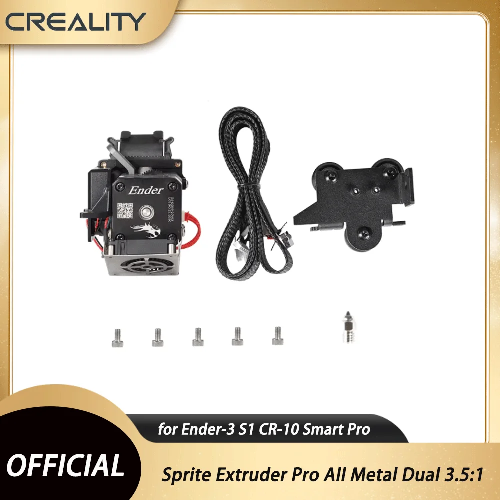 CREALITY Sprite Extruder Pro All Metal Dual 3.5:1 Gear Feeding Design 3D Printer Upgrade Parts for Ender-3 S1 CR-10 Smart Pro