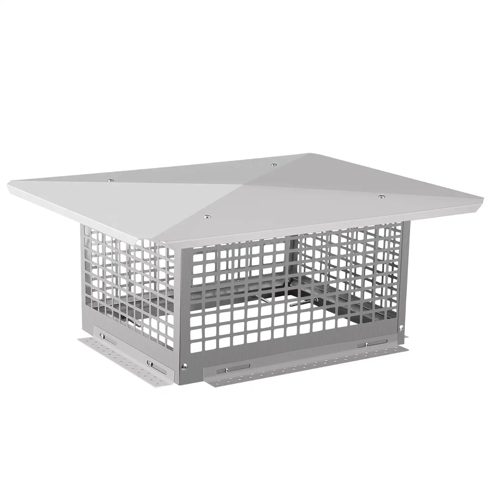 

Chimney Cap, 13" x 24" Flue Caps, 304 Stainless Steel Fireplace Chimney Cover, Adjustable Metal Spark Arrestor with