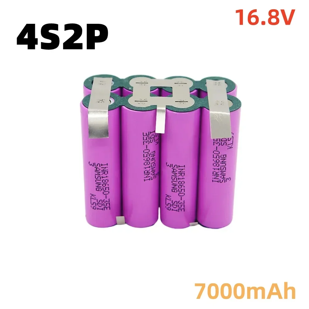 3S1P 3S2P 4S1P 4S2P 5S2P 18650 3500mAh/7000mAh electric drill 12.6V 16.8V 21V rechargeable lithium battery electric screwdriver