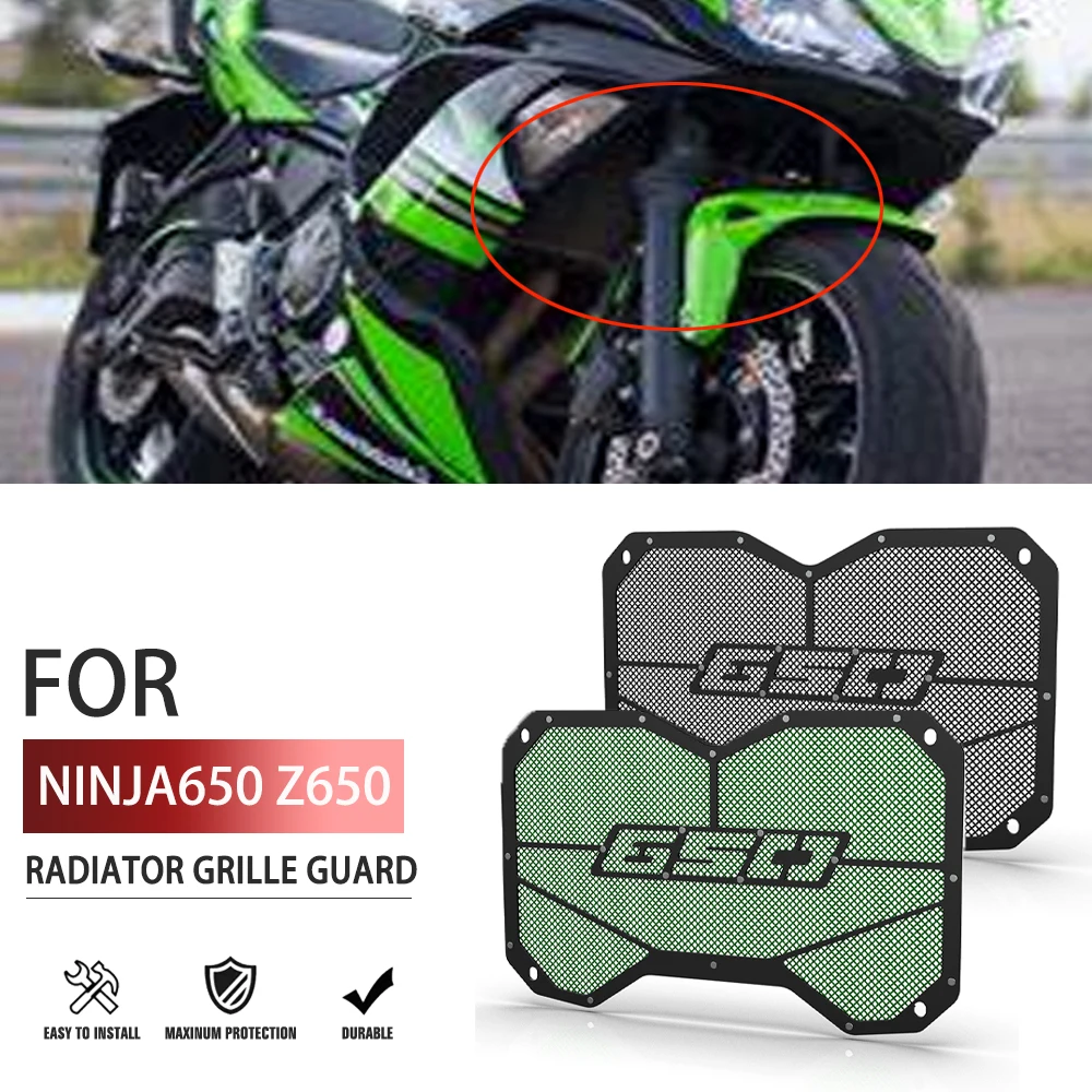 

For Kawasaki NINJA650 /ABS 2017-2023 Ninja 650 ABS KRT Edition 2020 2021 2022 Motorcycle Accessories Radiator Grille Guard Cover