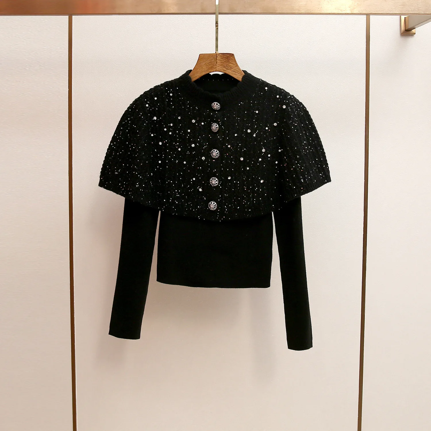 

MaSande Luxury Women's Autumn Winter New Sle Small Fraance Sle Heavy Embroidery Diamond Coat Slimming Needlework