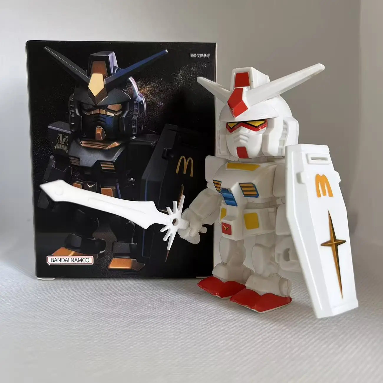 Mcdonald Gundam Figuur Qmsv Rx-78-2 Ver Angus Mobiel Pak Actie Beeldje Verzamelbaar Model Standbeeld Robot Kits Car accessories - view 2