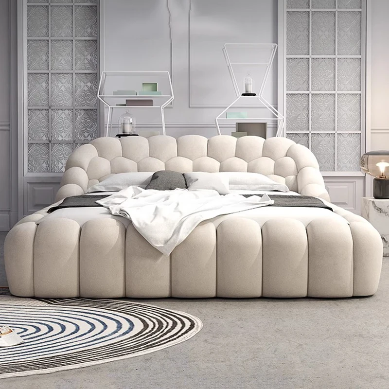 

Luxury Double Bed Modern Floor Design Wooden Space Saving Japanese Soft Cheap Bed Comfortable Cama Solteiro Unique Furniture