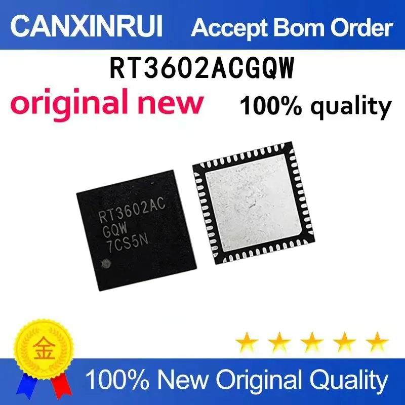 

（5 pieces）Brand new original RT3602ACGQW RT3602AC RT3602AJ QFN RT3602AJGQW