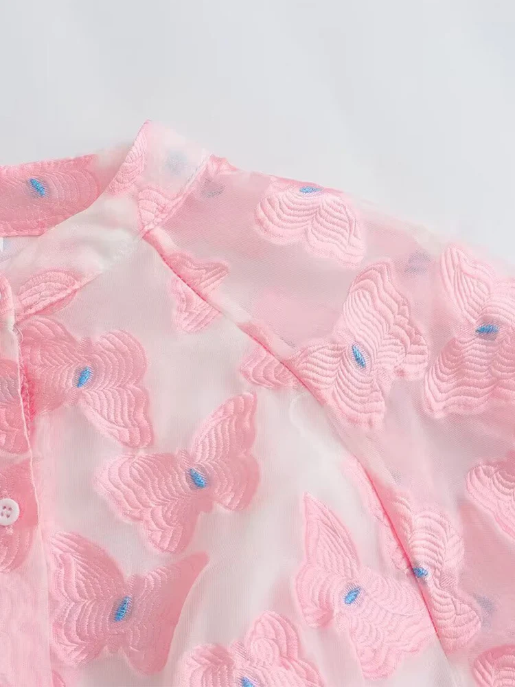 Nuovi abiti da donna in stile europeo, alla moda, versatili, eleganti, semplici e dolci, abito camicia con scollo tondo e papillon.