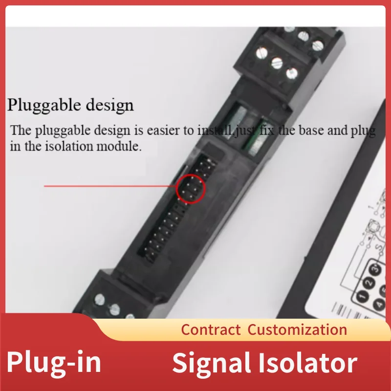 

Analog Signal Isolator One Input Two Output 4-20Ma Current Voltage Transmitter Converter Module