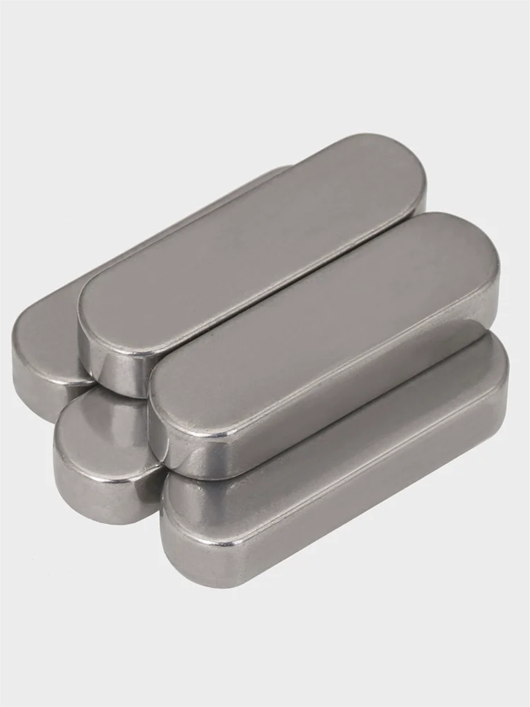 M3 M4 M5 M6 M8 M10 M12 304 Stainless Steel Parallel Keys Pin GB1096 A Type Square Rectangular Keys Dowel Drive Shaft Round Ends