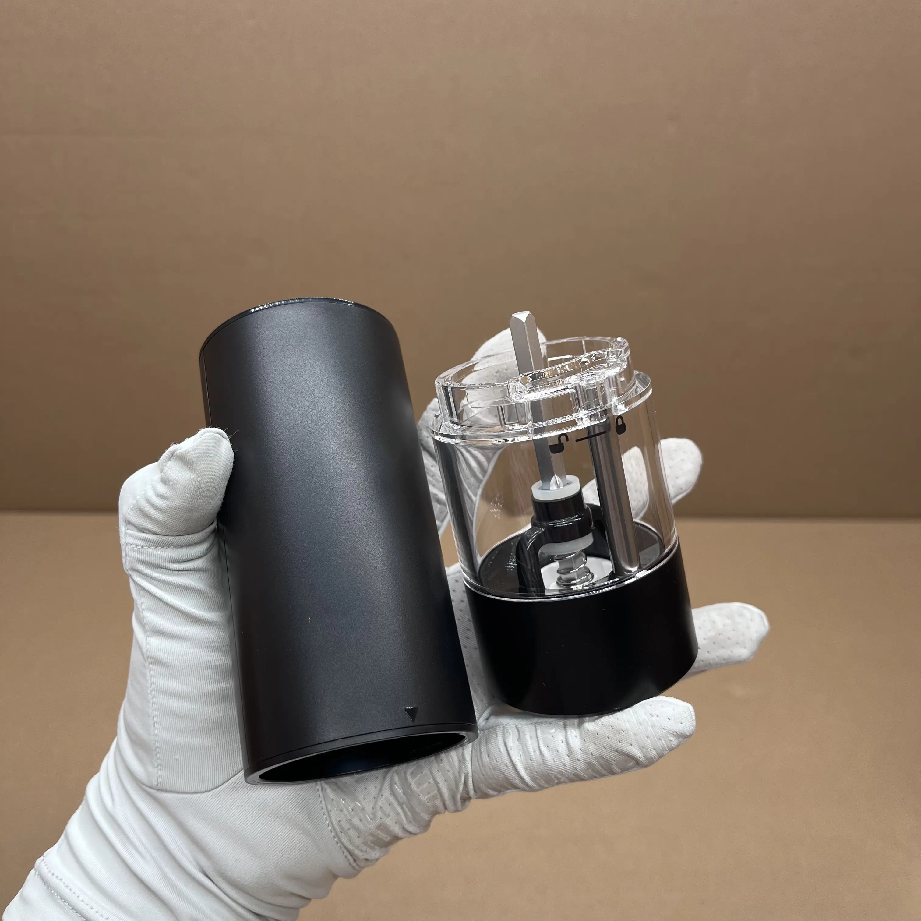 مطحنة الملح والفلفل التي تعمل بالبطارية، مطحنة الفلفل والملح الكهربائية الأوتوماتيكية متعددة الوظائف #4