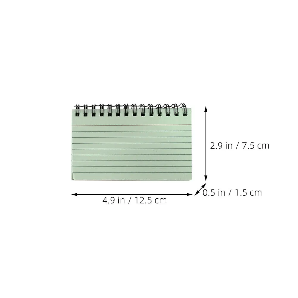 6Pcs Mini Spiral Notepads Colorful Writing Pads for Lists Reminders Convenient Pocket Notebooks for Students Teachers Daily