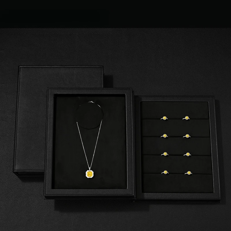 High-end Flip Cover Jewelry Storage Box, Creative Book-Style Box, Ring Necklace Bangle Jewelry Display Box