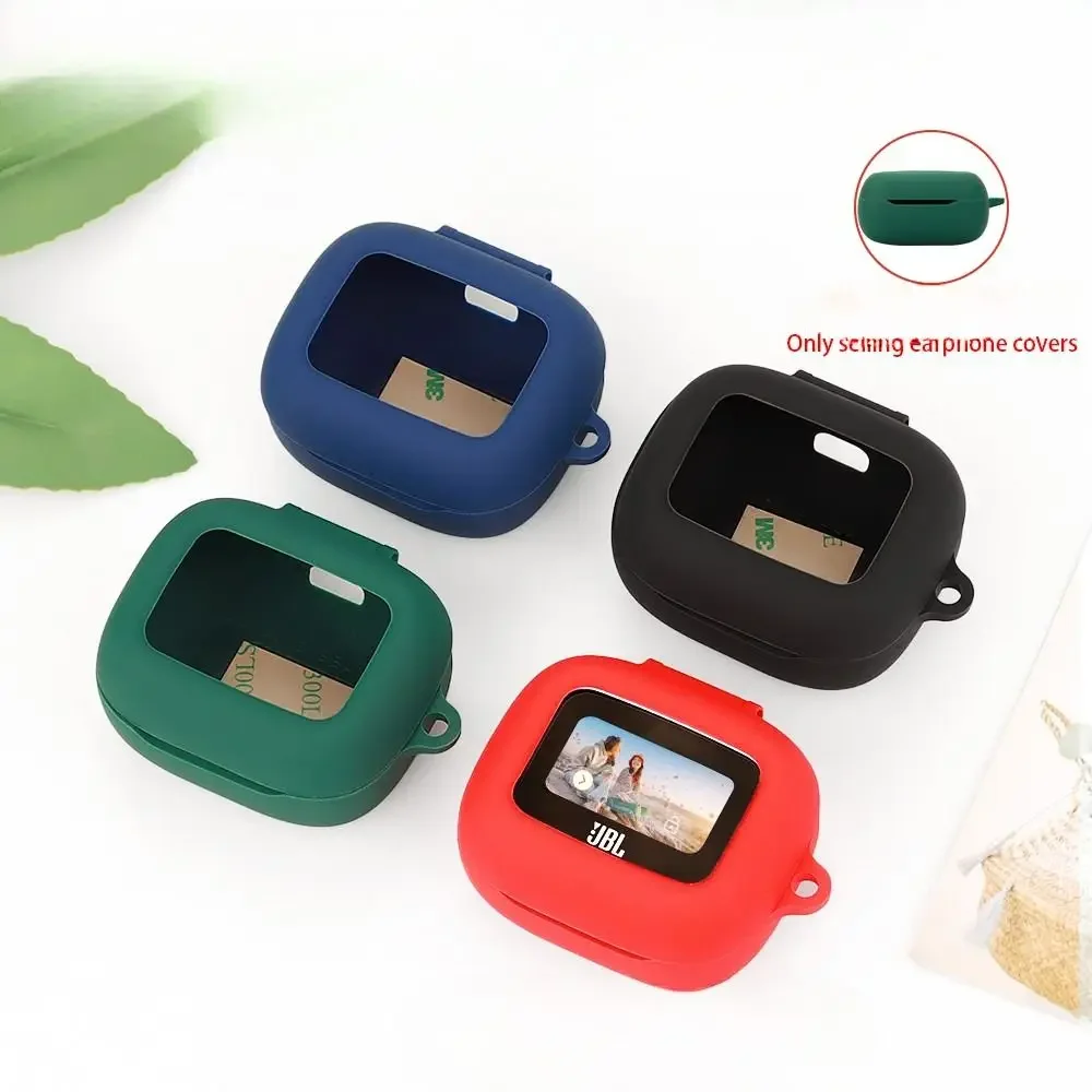 For JBL LIVE BUDS 3 Case Silicone Solid Color Shockproof Earphone Accessories Protector For JBL LIVE BUDS 3 Cover