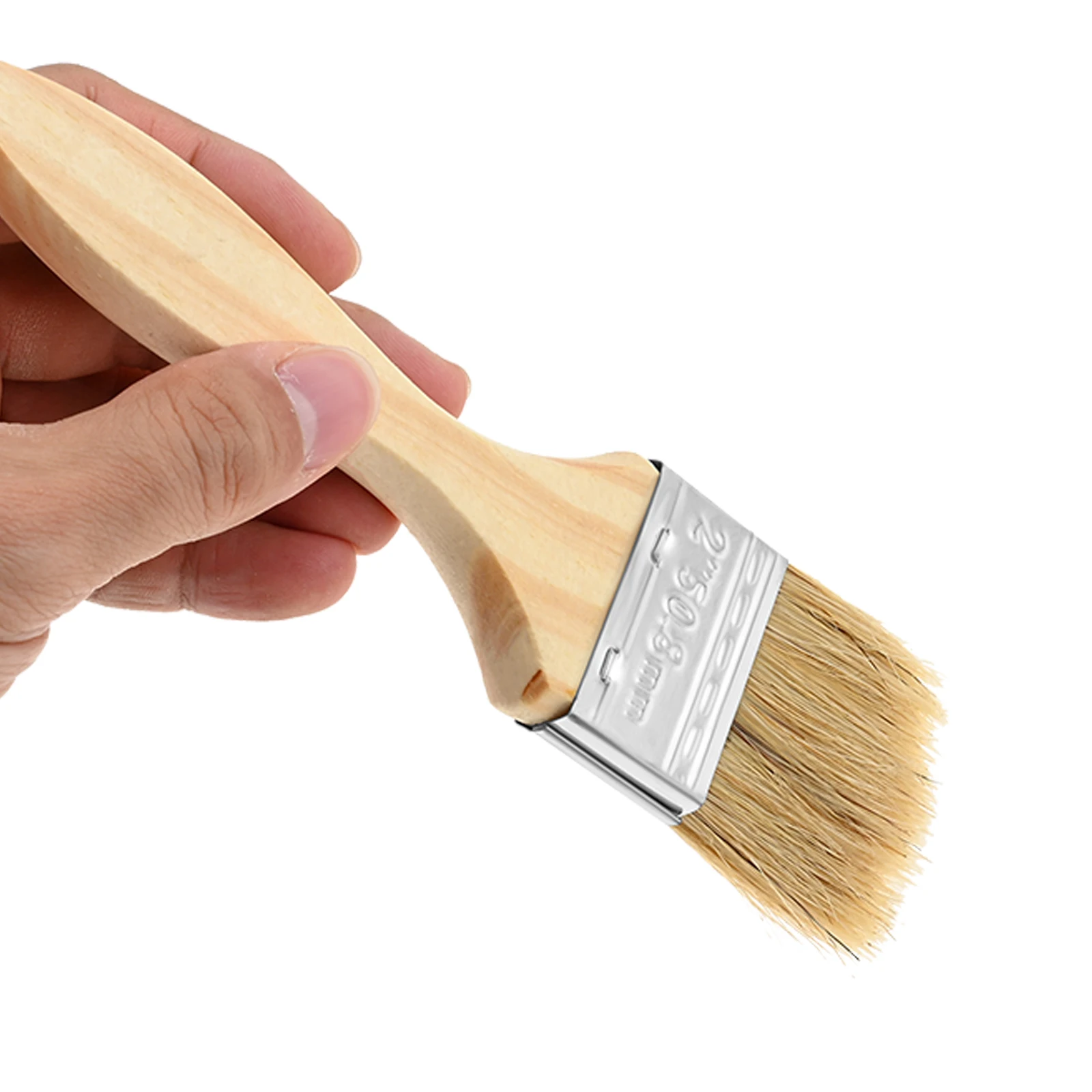 3pcs Chip Paint Brushes Wooden Handle Wall Furniture Painting Brush 3 Sizes for Stains Varnishes Glues Dyeing Cleaning Brush