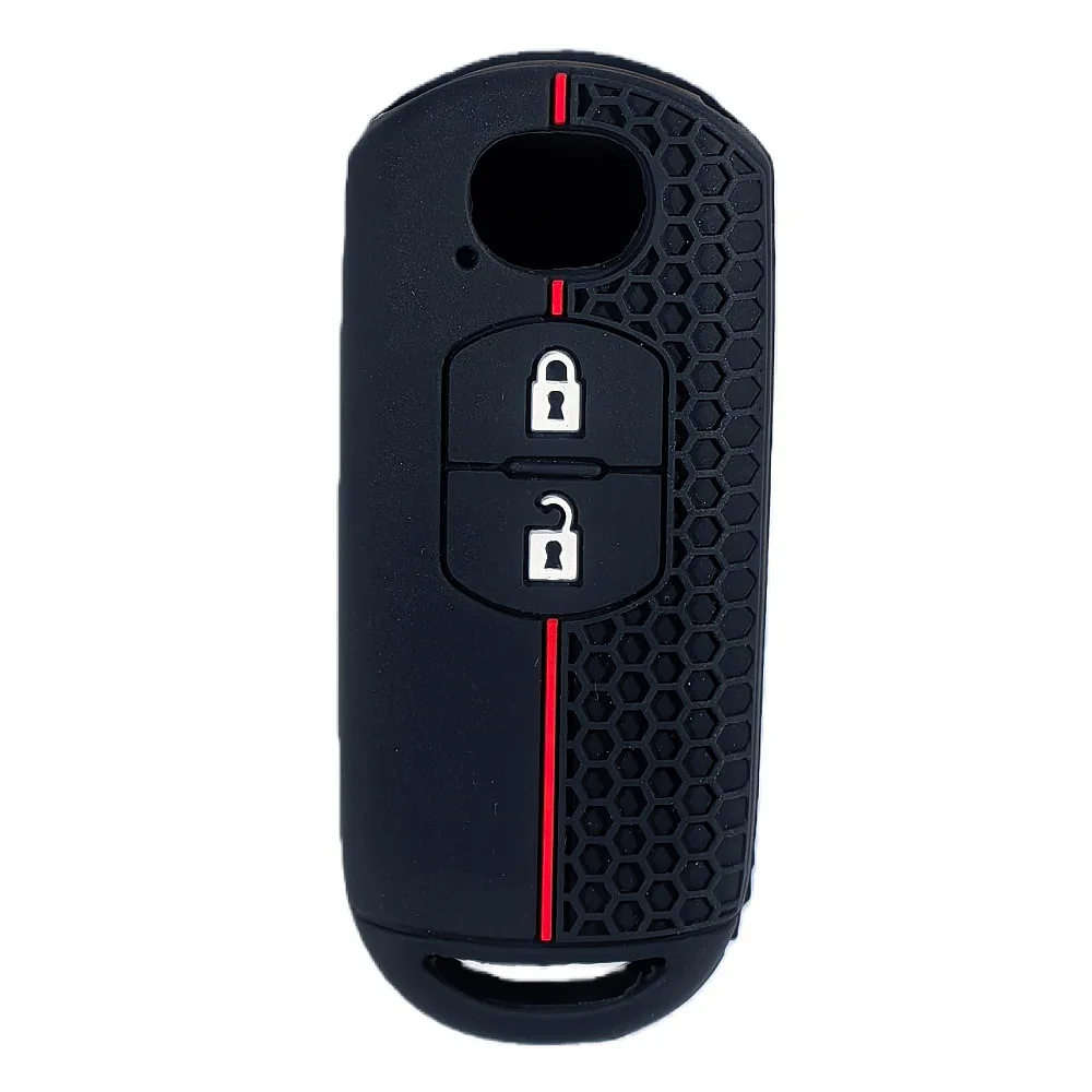 2 Button Silicone Car Key Fob Cover Case For Mazda 2 3 6 Axela Atenza CX-5 CX5 CX-3 CX-7 CX8 CX-9 2016-2019