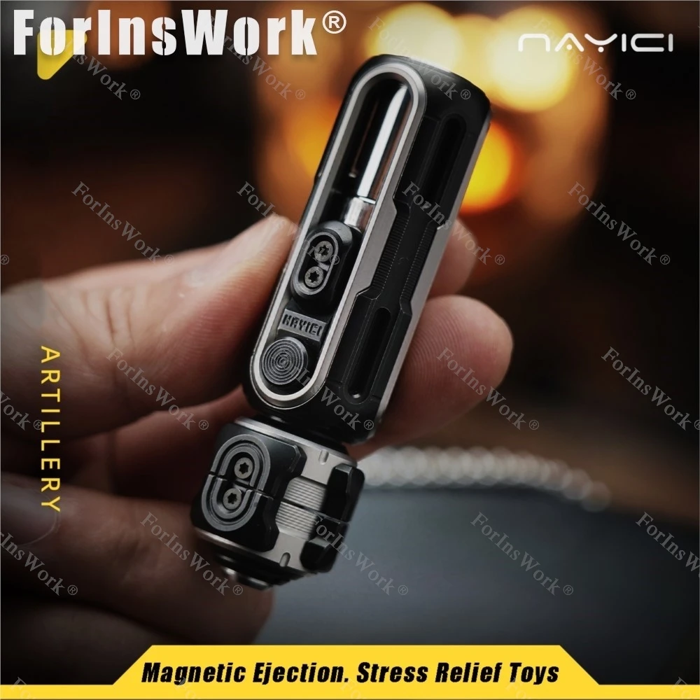 MUYI Artillery Mechanical Ejection Magnetic Compound Toy Anxiety Toys Autism Sensory Toys Metal Fidgets Toys