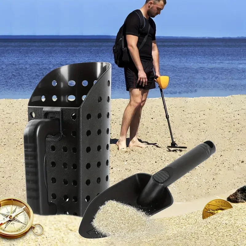 NEW ABS Metal Detector Accessories Sand Scoop And Shovel Set For Metal Detecting,Portable Beach Shelling Treasure Hunting Tool