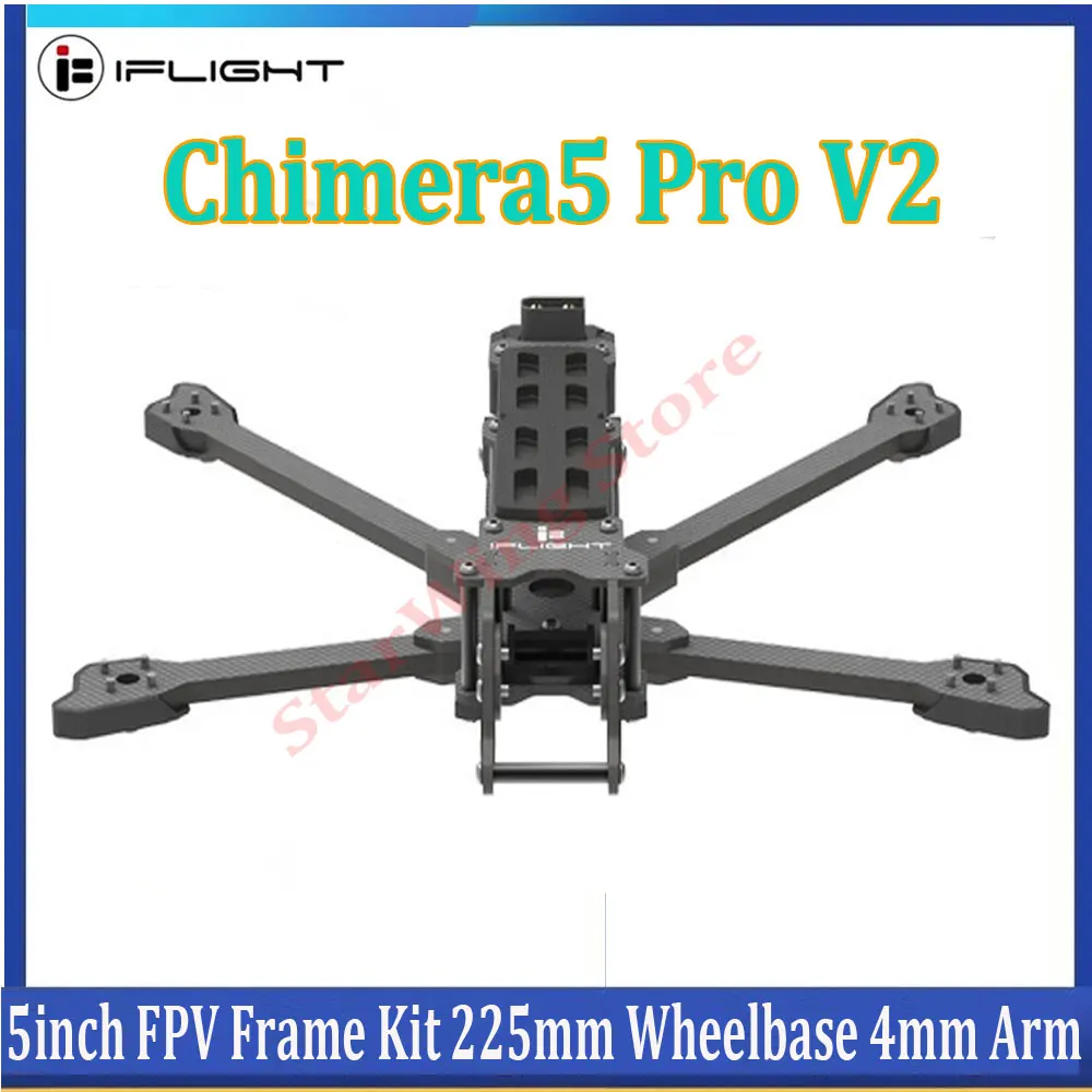 IFlight Chimera5 Pro V2 FPV Frame Kit 225mm Wheelbase 4mm Arm for O3 Air Unit RC Freestyle Ultra-light 5inch Long Range Drone