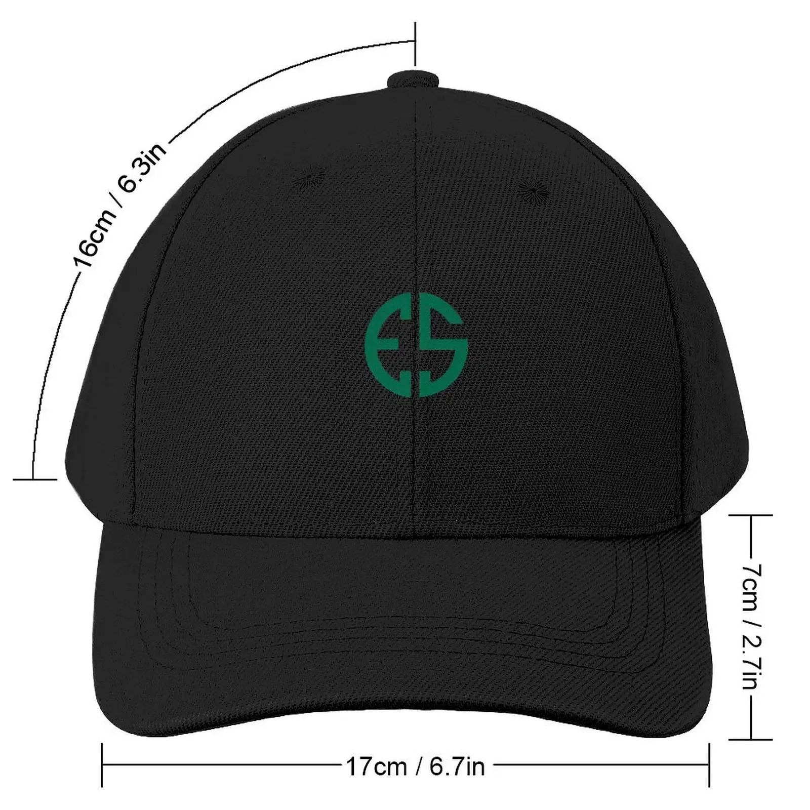 ES Green Baseball Cap Anime Hat fishing hat Golf Cap Women's Hats Men's