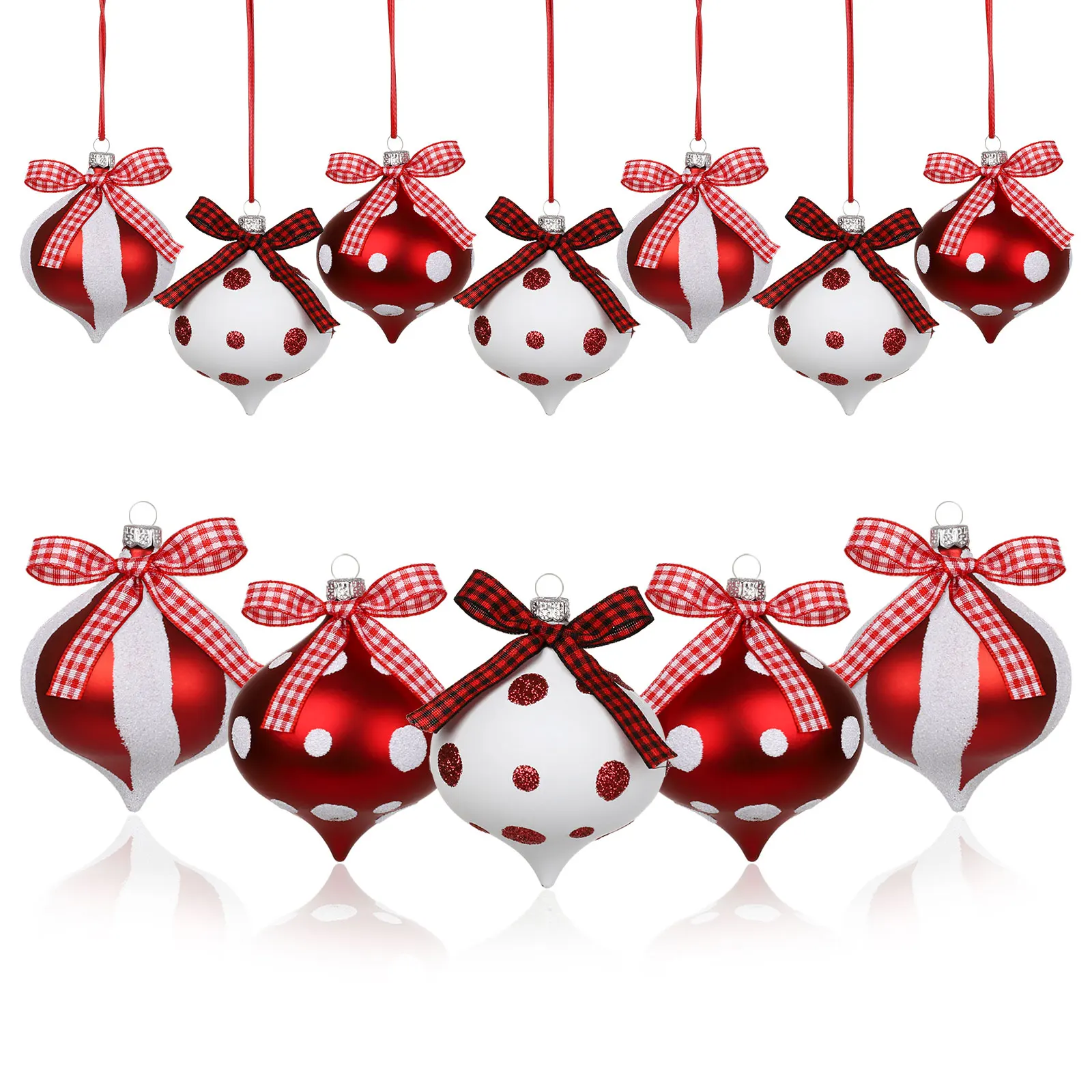 

Painted Water-Drop Christmas Balls Ornaments Candy Theme Xmas Tree Hanging Pendant Navidad New Year Home Festival Party Decor