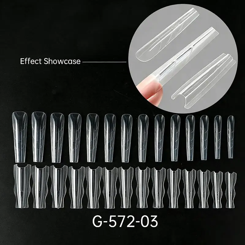 60 Stück Sandwich-Nagelformen, Nagelform für schnelle Nagelverlängerung, Kunststoff-Nagelformwerkzeuge für Anfänger, Profis, Frauen