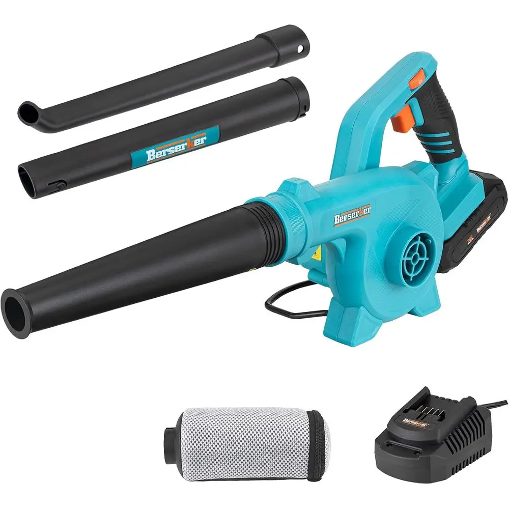 

20V Leaf Blower Cordless 2.0Ah Battery Operated and Charger Included,2-in-1 Compact Electric Powered Handheld Lightweight Variab