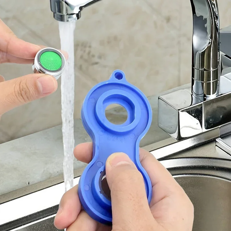 Water Nozzle Wrench Noodle Basin Kitchen Vegetable Wash Basin Faucet Aerator Wrench Filter Mesh Squeezer Special Removal Tool