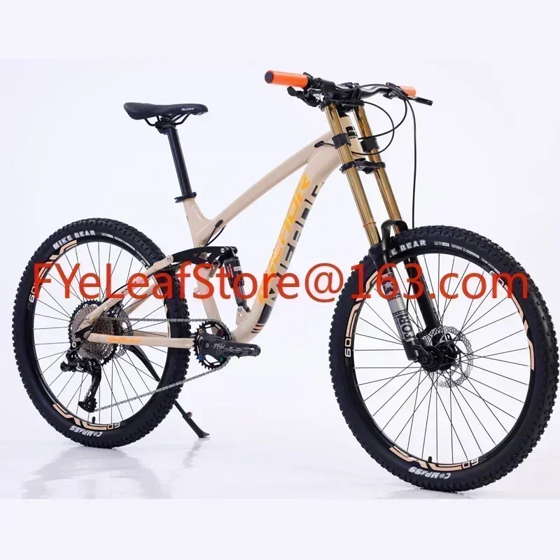 

26 27.5 Inch Soft Tail Mountain Bike 11 Speed Double Damping Downhill DH Bicycle Aluminum Alloy MTB for Adults Hydraulic Brake