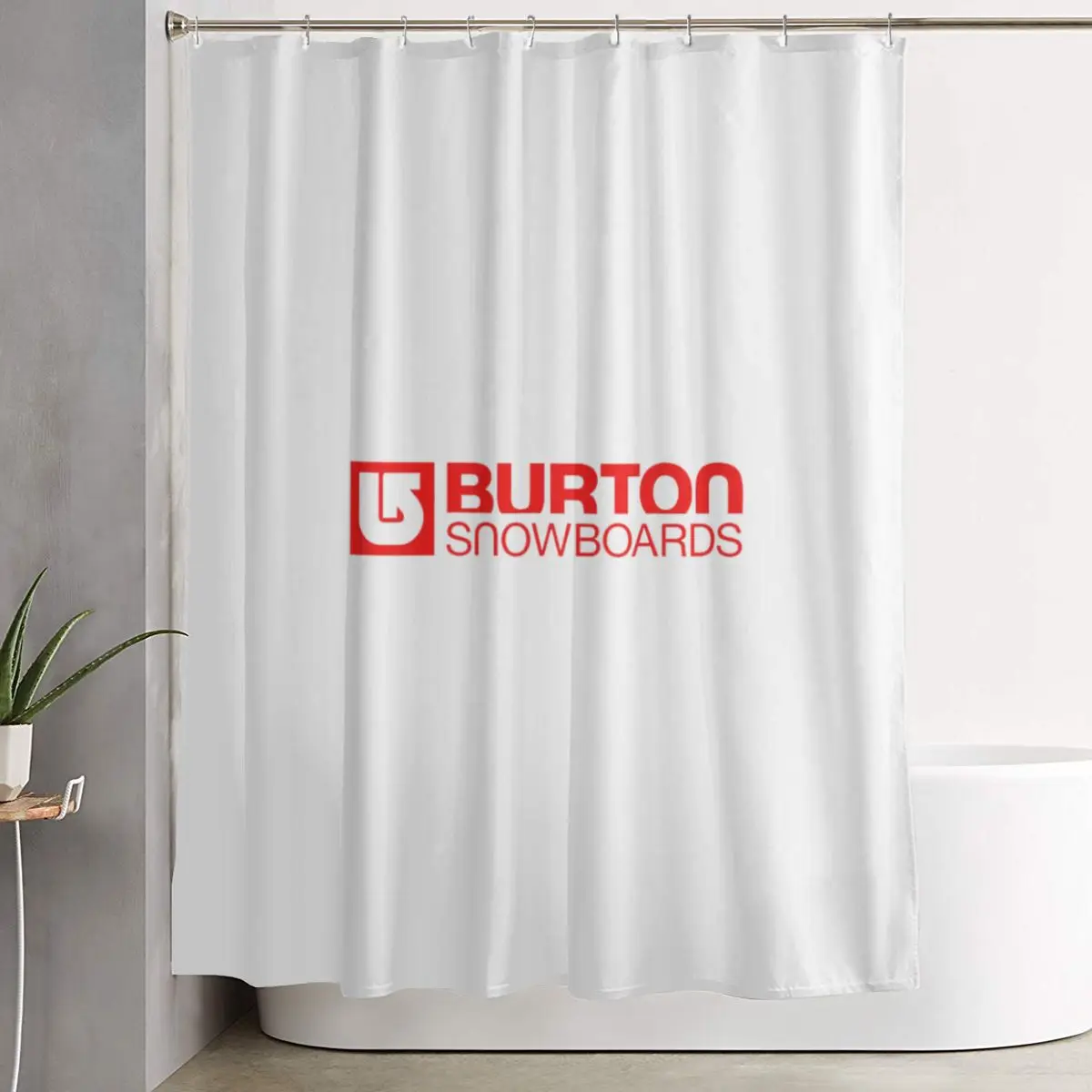 

Водонепроницаемая занавеска для душа Burton Snowboard Sportive из полиэстера с крючками