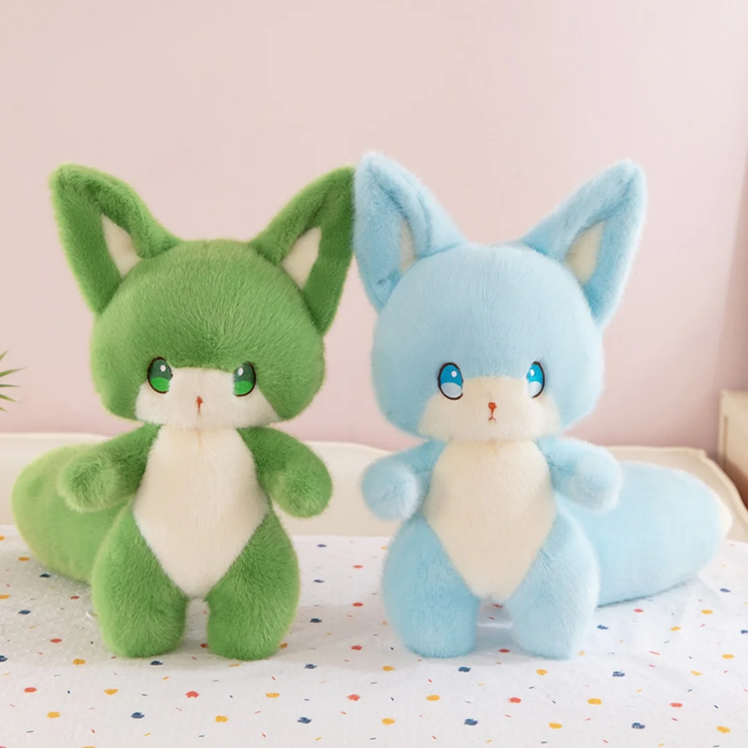 

1pc 40cm/15.74in Silver fox doll plush toy travel fox doll flow model claw machine soft cute birthday gift