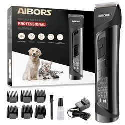 Professionele Hond Tondeuse Voor Het Verzorgen Van Elektronische Puppy Schoonheid Met Lcd Low-Noise Trimmer Knip Haar Machine Voor Huisdier Kat Honden