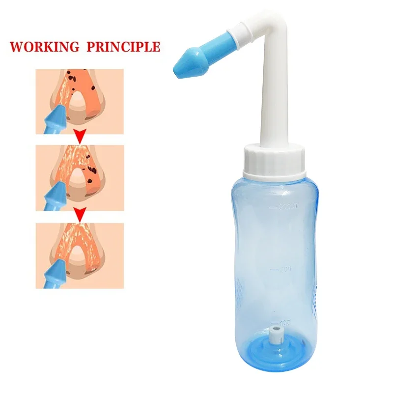 Portable Nose Spray Nasal for Adults Children Neti Pot Nasal Irrigator Nose Cleaning Avoid Allergic Rhinitis Nasal Wash Cleaner