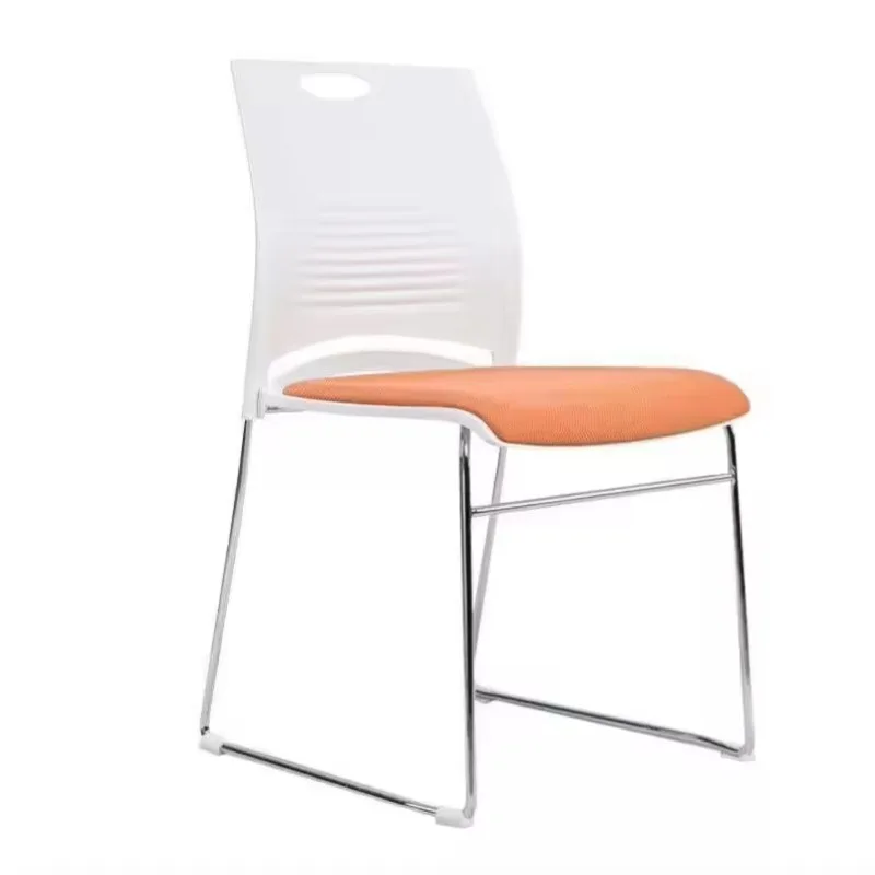 Design empilhável moderno, confortável, barato, ergonômico, trem, plástico, escritório, sala de conferências, cadeira