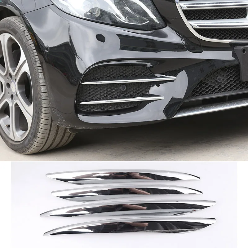 

For Mercedes Benz E Class W213 2016 2017 2018 2019 2020 2021 2022 E43 AMG ABS Chrome Car Front Fog Lamp Cover Trim Accessories
