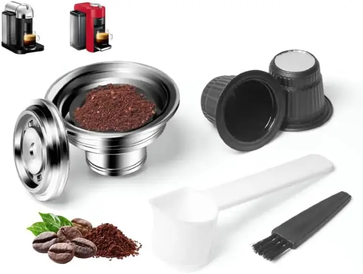 Stainless Steel Reusable Coffee Pod for Nespresso Original & Vertuo Machines