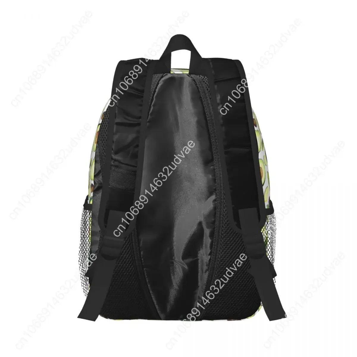 Watercolor Avocado Face Pattern Travel Backpack Men Women School Laptop Bookbag College Student Daypack Bags