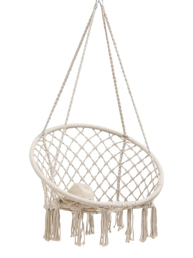 Hanging chair Nordic tassel Tiktok hanging basket swing adult indoor European modern simplicity