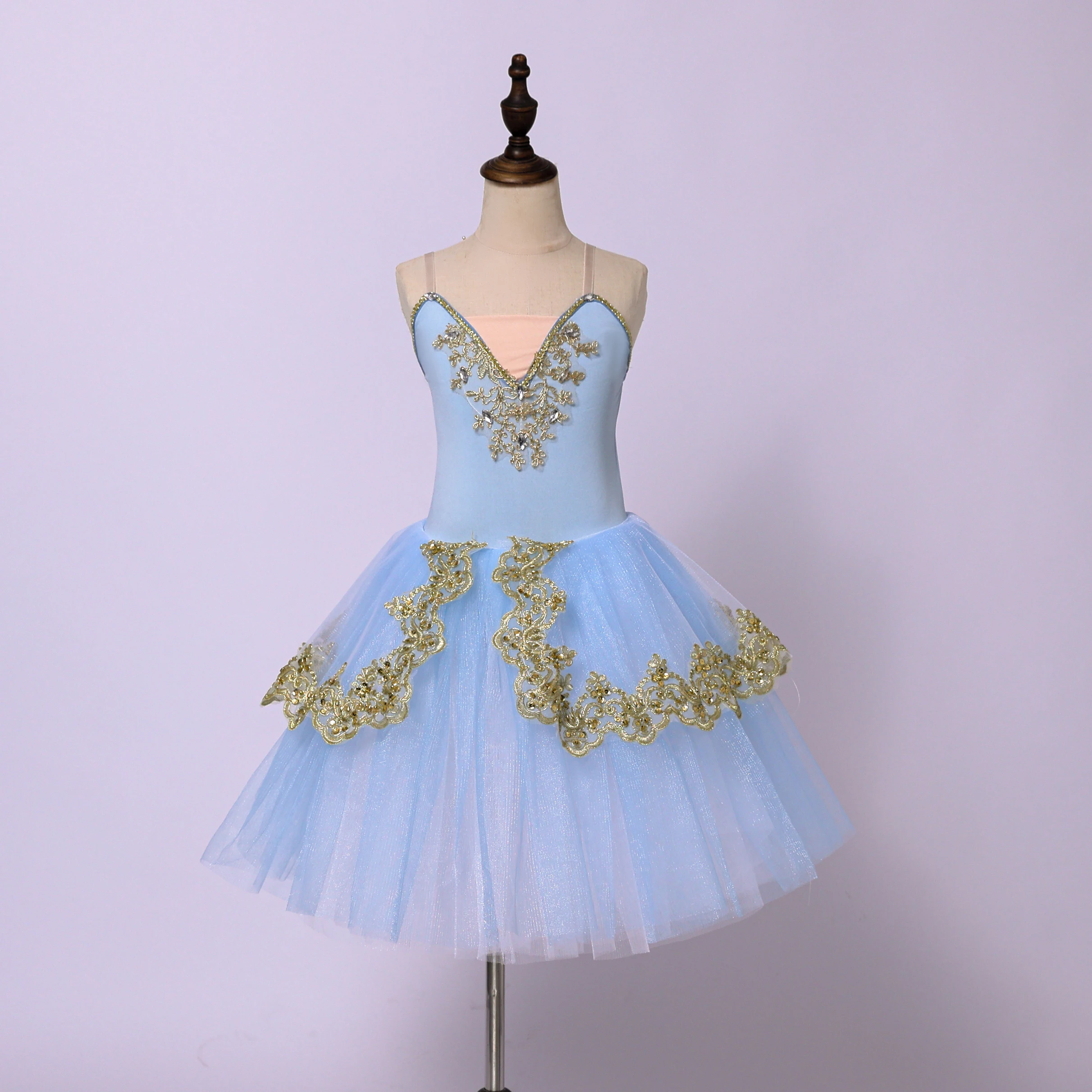 子供競技プロフェッショナルダンスドレスバレエチュチュ白パフォーマンスバレエ服女性のためのパーティードレス