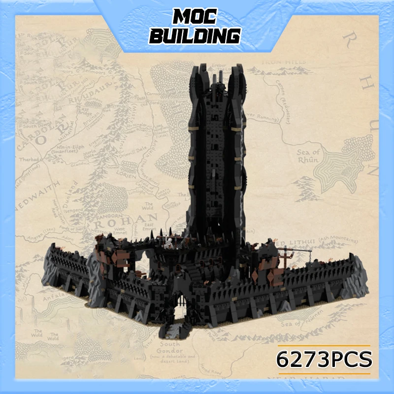 MOC Building Blocks Classic Ring Movie Scene Castle Model DIY Assembly Bricks Street View Series Architecture Toys Xmas Gifts