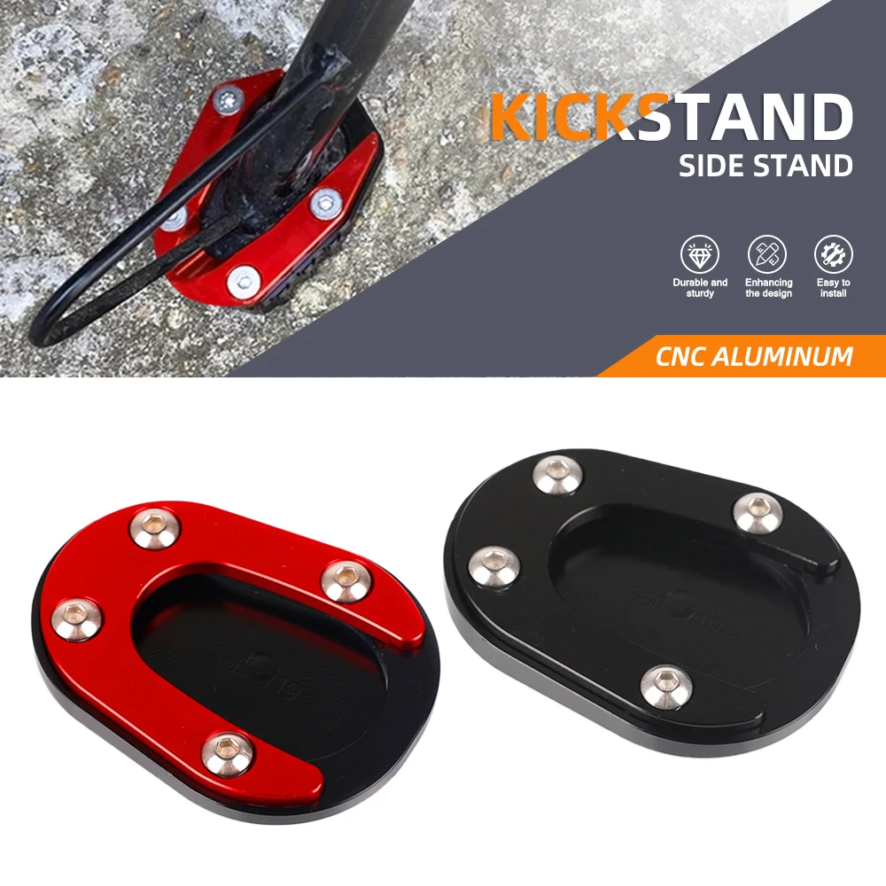 

For LONCIN VOGE 300R 300RR 300AC 300DS 250RR Motorcycle Side Stand Foot Enlarger Plate Pad Kickstand Support Pad Shell Cover