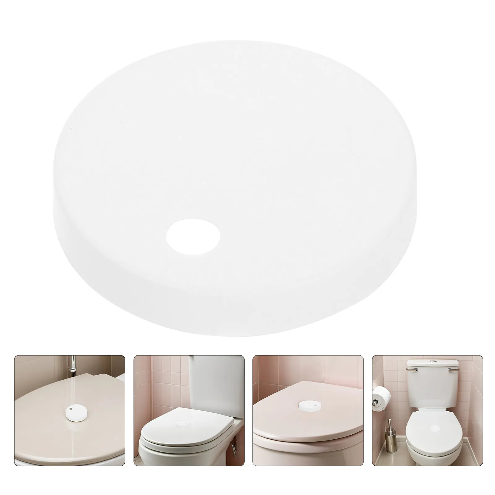 

4Pcs Toilet Seat Hinge Caps Plastic Replacement Bolt Covers Decorative Toilet Seat Screw Cover Caps Universal Fit