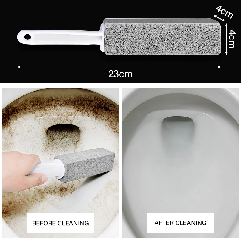 Toilet Brush Bathroom WC Toilet Cleaning Brush Wand Tile Sink Bathtub Limescale Stain Remove Washing Cleaning Tool Pumice Stone