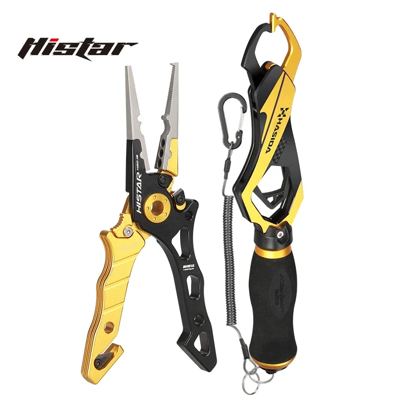 

HISTAR Fishing Pliers And Grip Anti Corrosion Aeronautical Aluminum Stainless Steel Multifunctional Tool Accessories