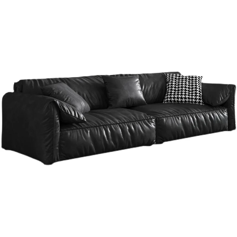 Italian minimalist modern leave-in technology fabric sofa Nordic style living room