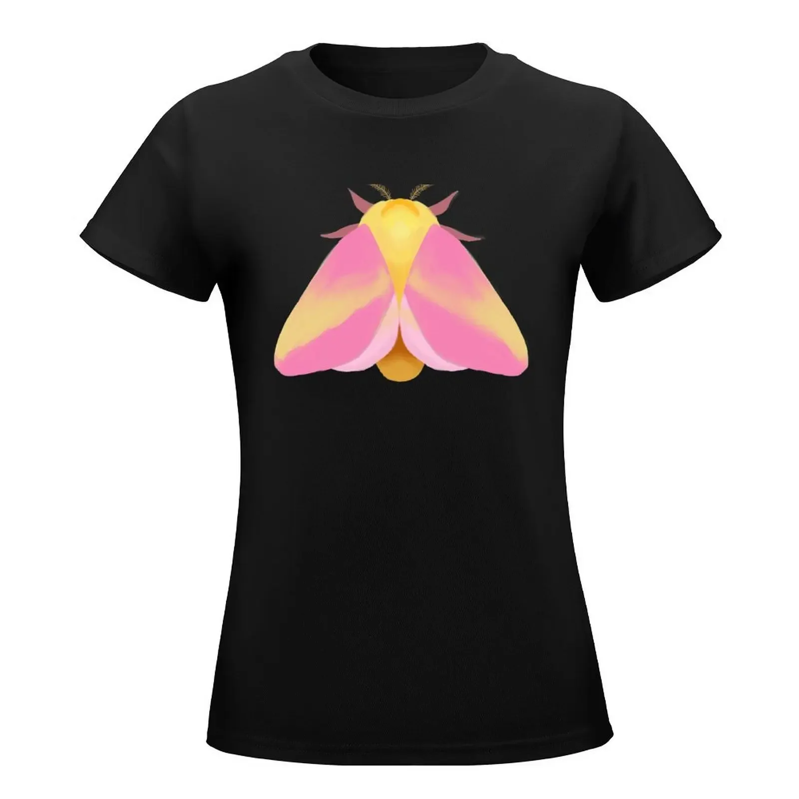 Rosy Maple Moth T-Shirt female lady clothes plus size tops t shirts for Womens