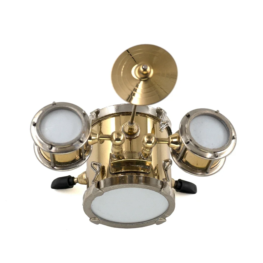 Miniatuur Muziekinstrumenten Jazz Drum Kit Model voor Poppenhuis ob11 Action figure Accessoires Poppenhuis bjd Decoratie 8x6cm