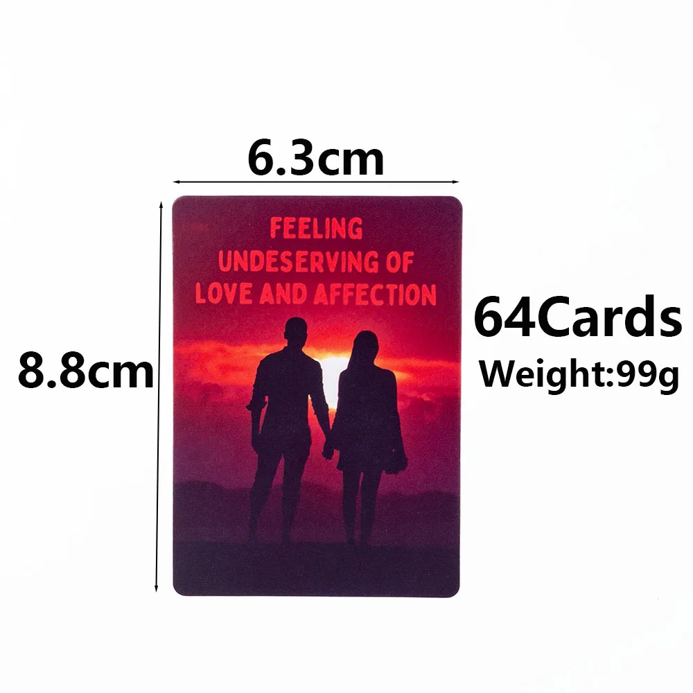 8.8x6.3cm Oracle Blocks to Love Puzzle Cards - Leisure Family And Friend Party Game Set of 64