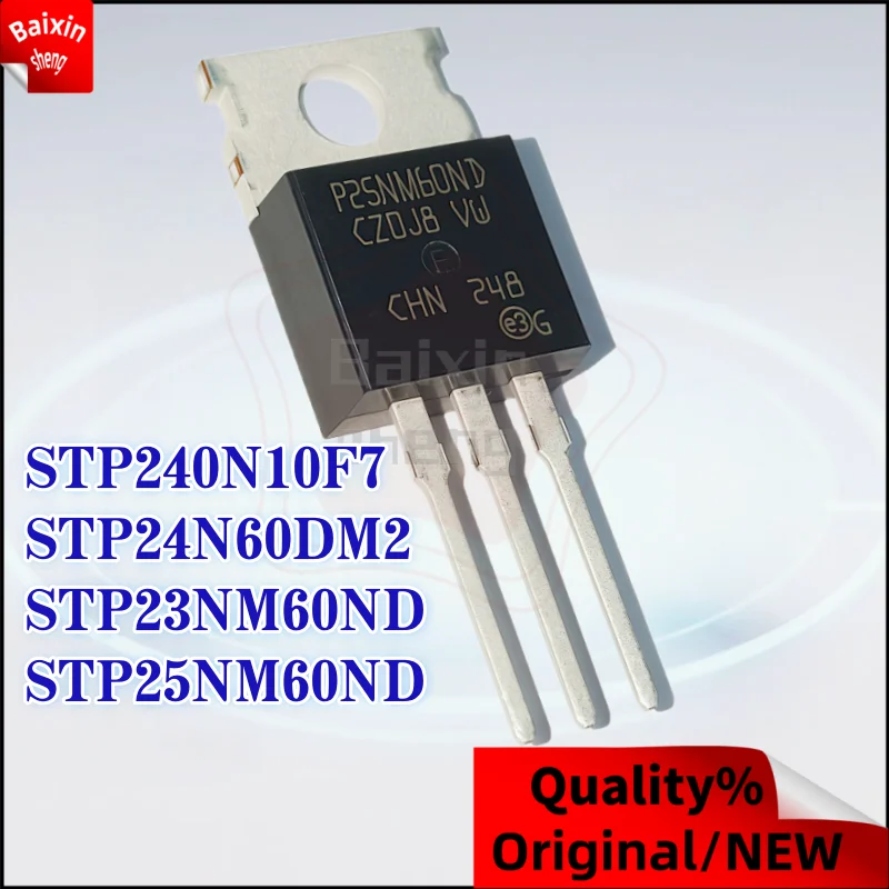

10PCS NEW 100% quality STP23NM60ND 23NM60ND STP240N10F7 240N10F7 STP24N60DM2 24N60DM2 STP25NM60ND 25NM60ND TO-220 MOSFET