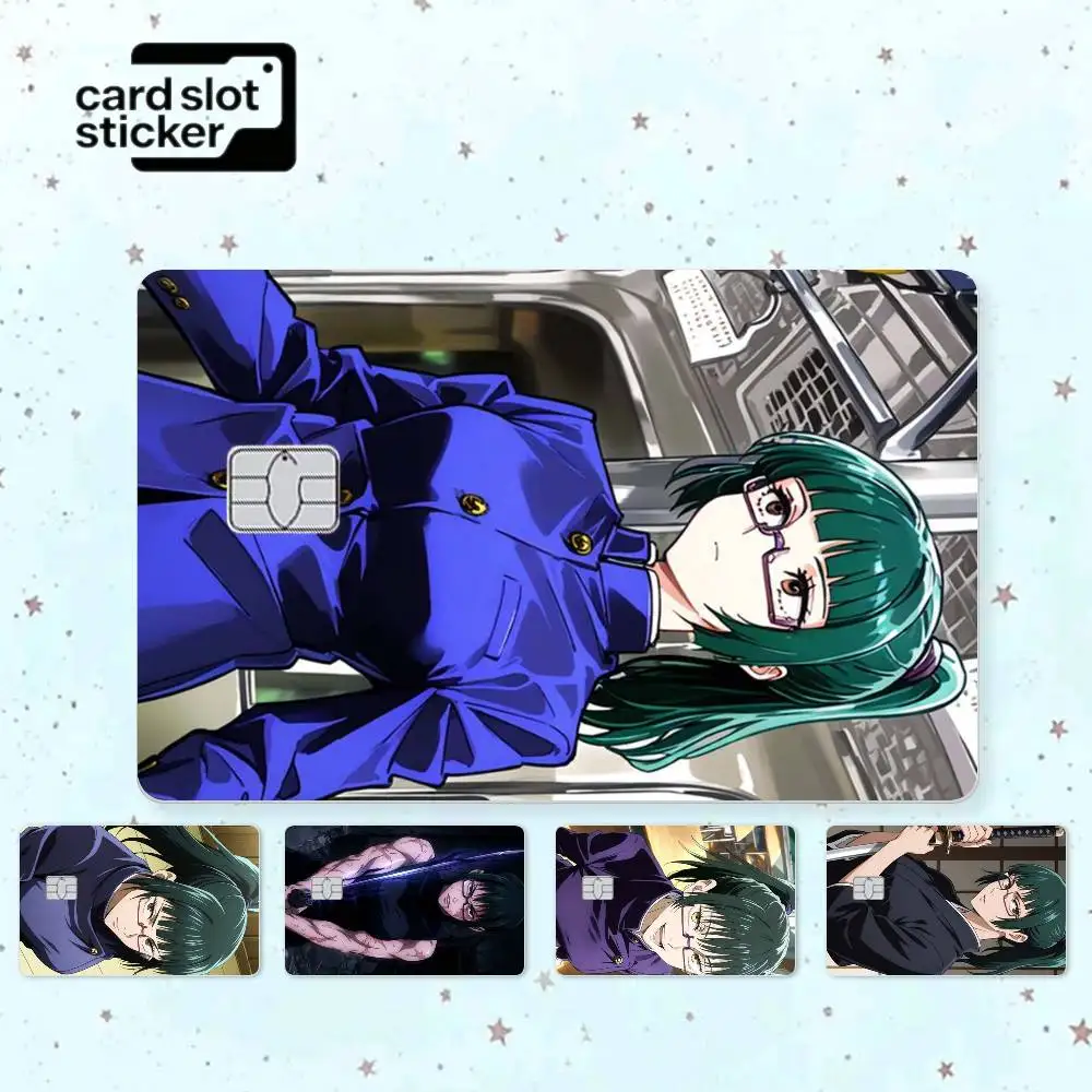 Anime M-Maki Z-Zenin   Credit Card HD Stickers Game Card Decal Small Chip Waterproof Sticker Gift